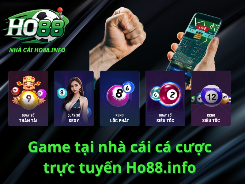 hệ thống game nhà cái cá cược trực tuyến ho88